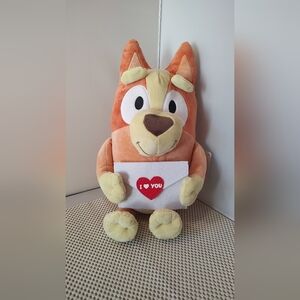 Bingo Valentine's Day Envelope Plush NWT Bingo Cartoon